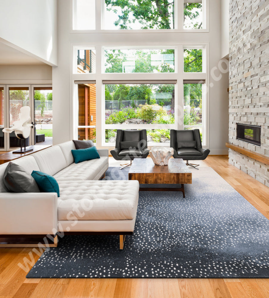 Agnella Rugs Agnus SFUMATO Blue - 100% New Zealand Wool - Free Delivery