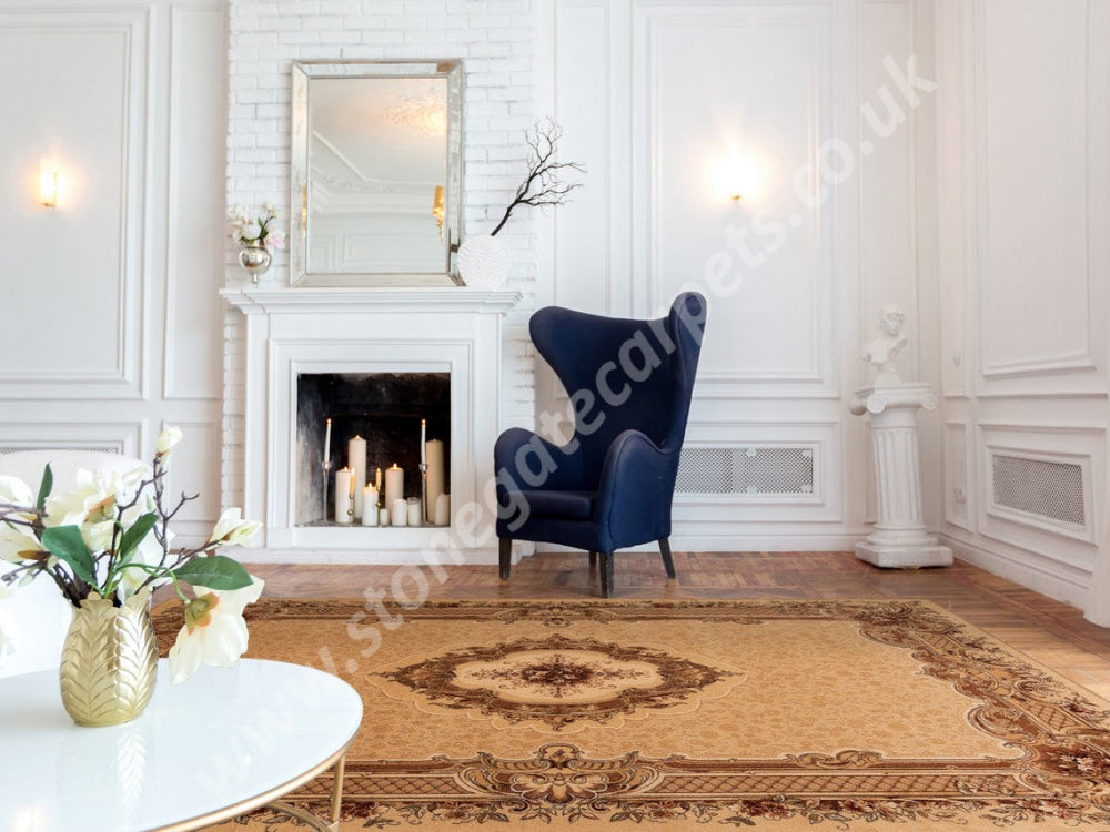 Agnella Rugs Agnus NEFRETETE Amber - 100% New Zealand Wool - Free Delivery