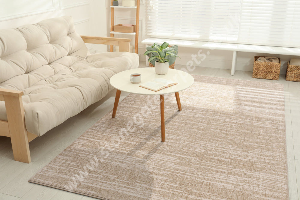 Agnella Rugs Ballata CORVO Beige - 100% Undyed Wool - Free Delivery
