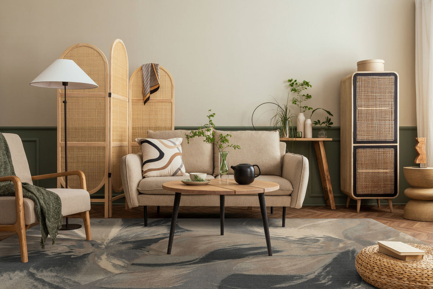 Agnella Rugs Calisia ANYL Light Beige - 100% New Zealand Wool - Free Delivery