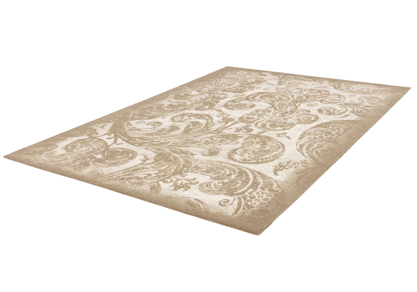 Agnella Rugs Design Discoveries V&A Collection DAMASK Beige - Free Delivery