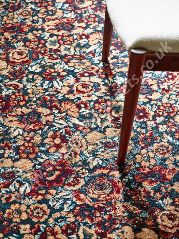Agnella Rugs Design Discoveries V&A Collection FLORALIA Emerald (Agnus Quality) - 100% New Zealand Wool - Free Delivery