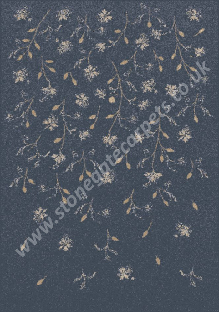 Brintons Made to Match Classic Florals Nouveau - Flava French Blue