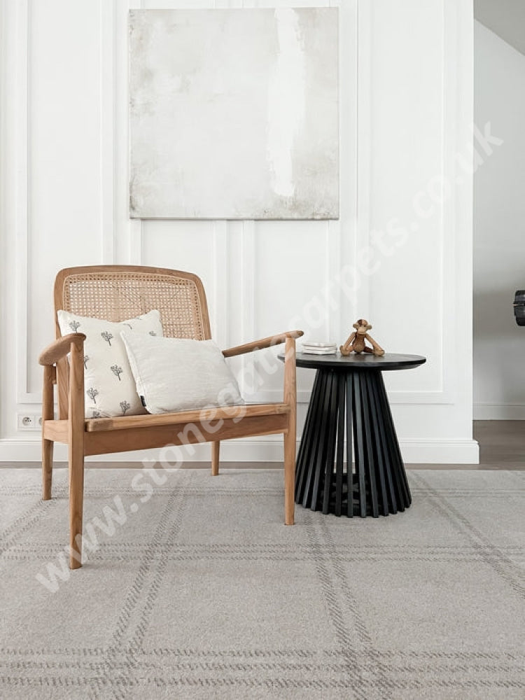 Agnella Rugs House Loves Calisia GRID PRIME Sand - 100% New Zealand Wool - Free Delivery
