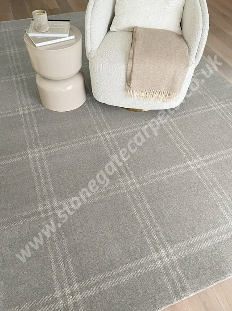 Agnella Rugs House Loves Calisia GRID PRIME Taupe- 100% New Zealand Wool - Free Delivery