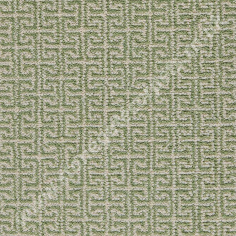 Axminster Carpets Modern Classics Geometric Key - Chroma Silver / Khaki / Sage