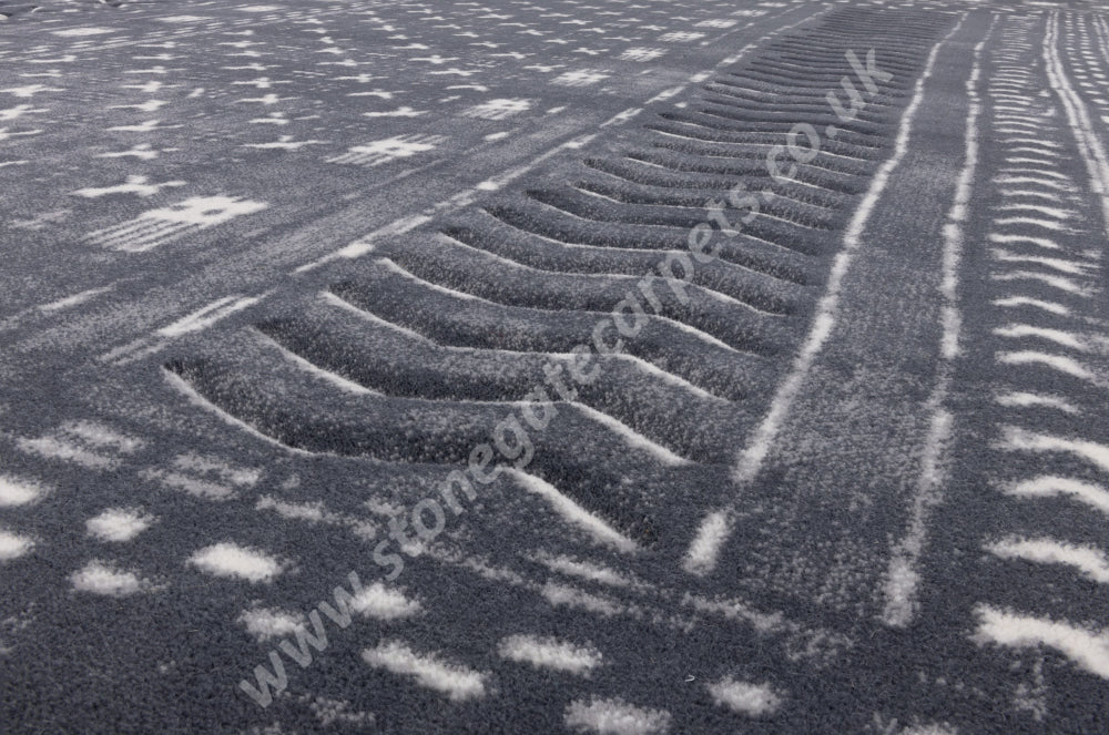 Agnella Rugs Design Discoveries V&A Collection MASI Graphite (Opal Quality) - Free Delivery