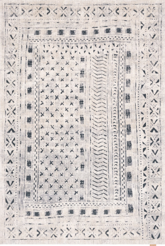 Agnella Rugs Design Discoveries V&A Collection MASI Polar White - Free Delivery