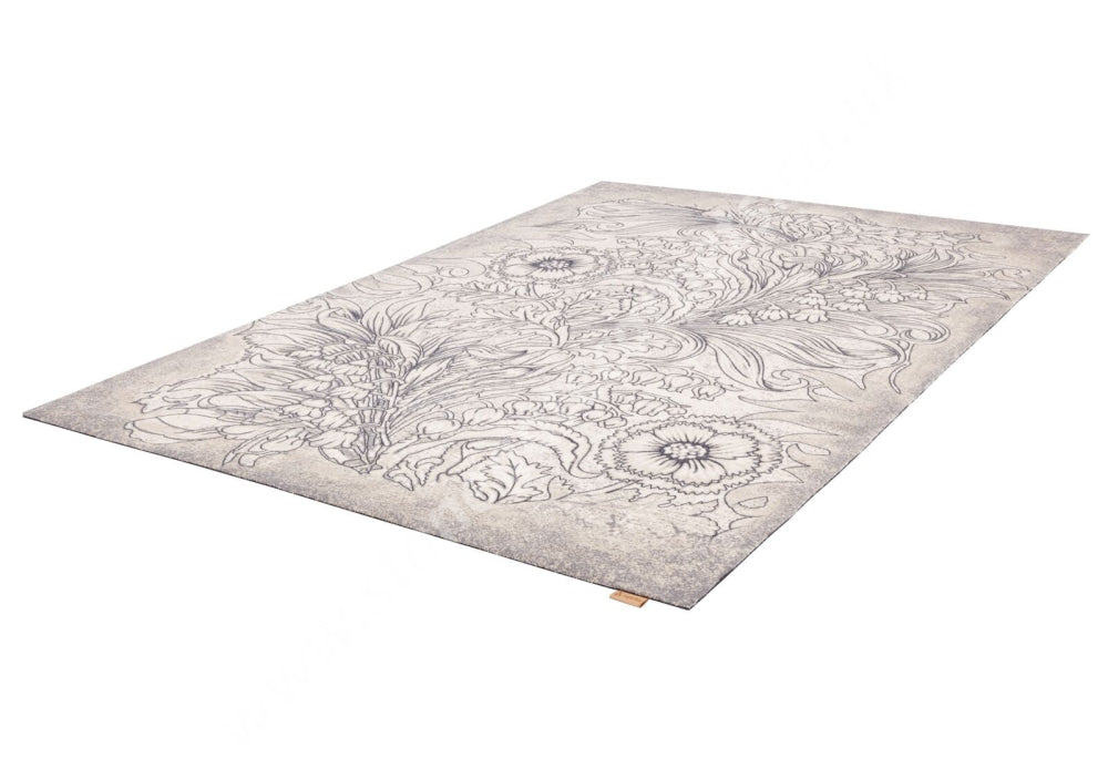 Agnella Rugs Design Discoveries V&A Collection MAWSON Polar White (Regius Quality) - Free Delivery