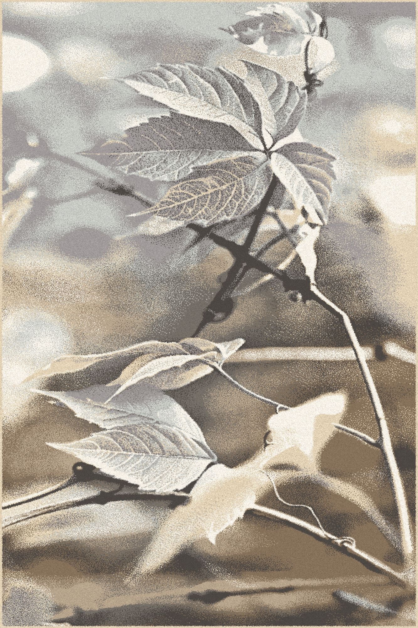 Agnella Natural RAMO Light Grey Rug measuring 133cm x 190cm with bound edging & Free Delivery - £385.00