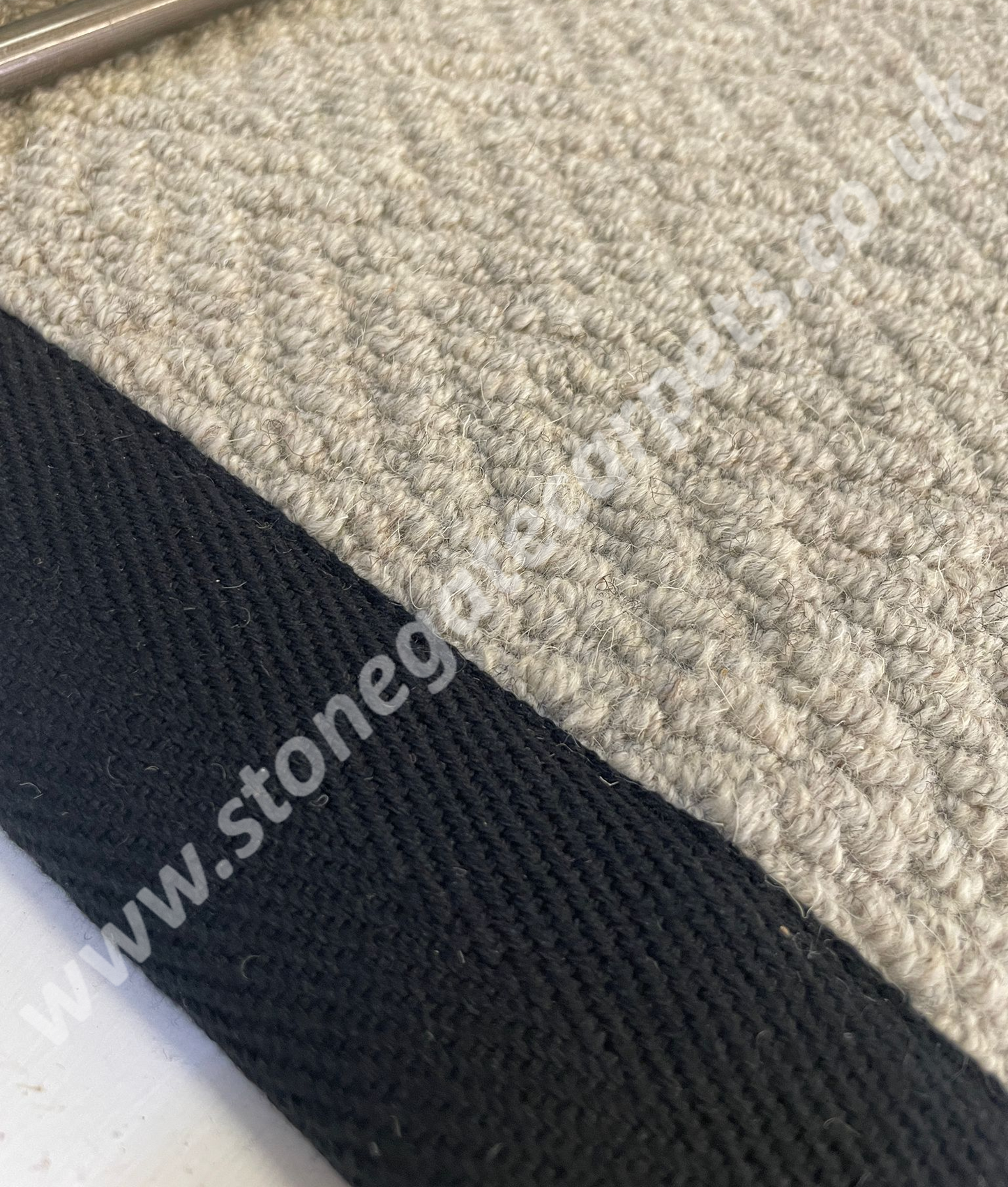 Stonegate Carpets Herringbone Mam-Tor Taped Edged Stair Runner (Per Linear Metre)