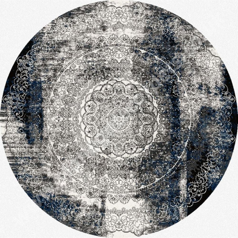 Agnella Rugs Agnus CURRUS Black Round - 100% New Zealand Wool - Free Delivery