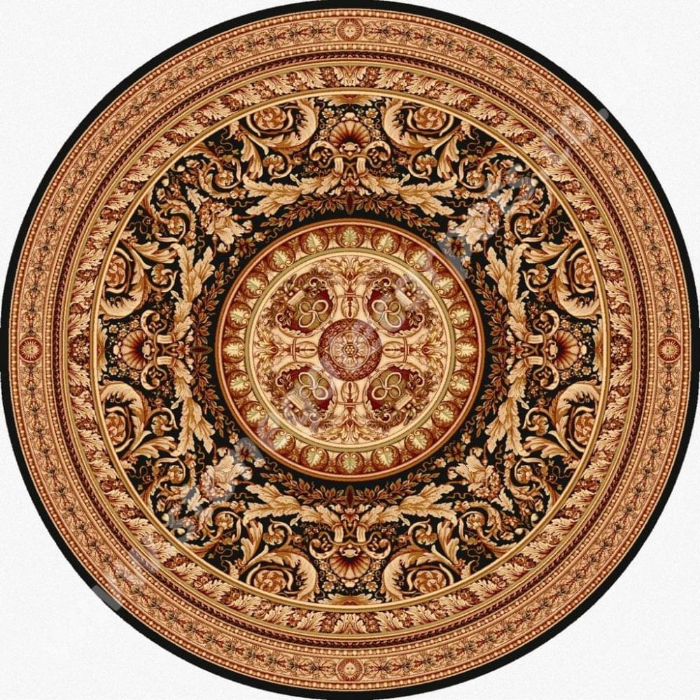 Agnella Rugs Agnus EGON Black Round - 100% New Zealand Wool - Free Delivery