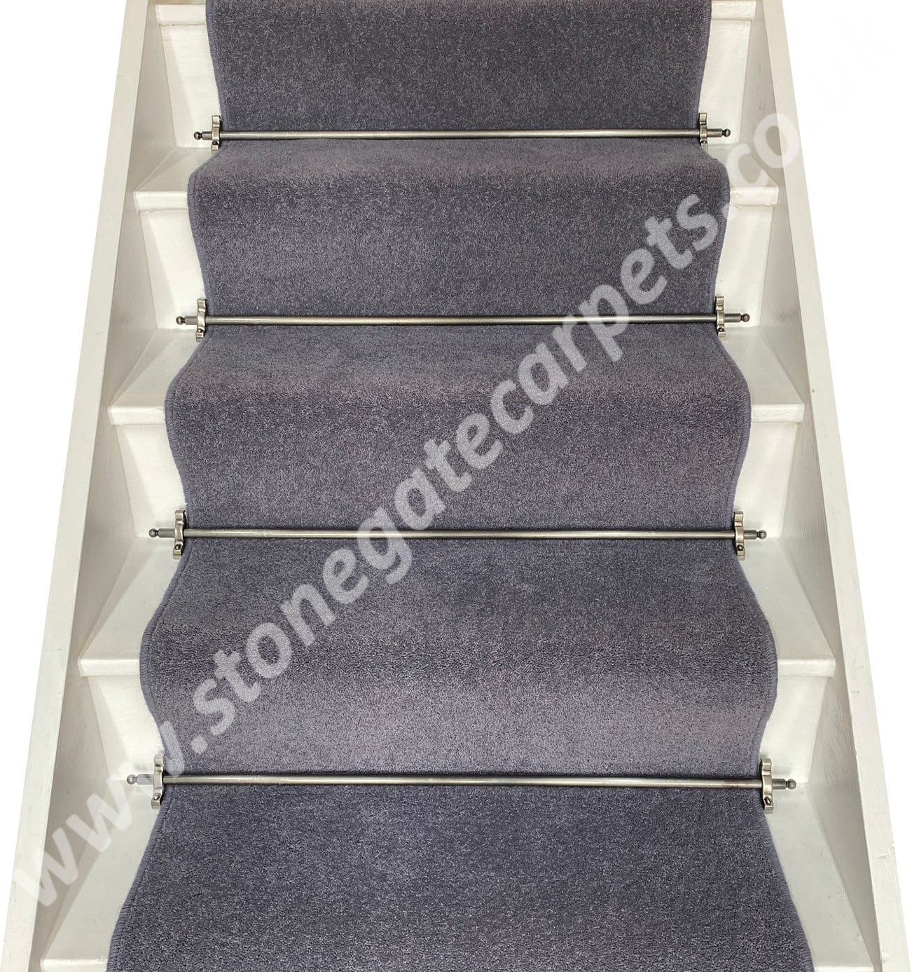 Axminster Carpets Devonia Plain Discovery Grey Stair Runner (Per Linear Metre)