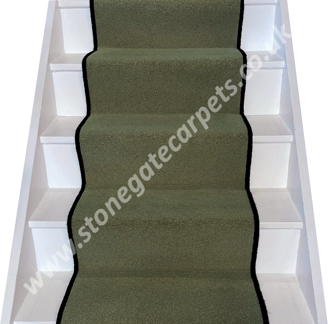 Brintons Carpets Bell Twist Celtic Green Stair Runner (Per Linear Metre)