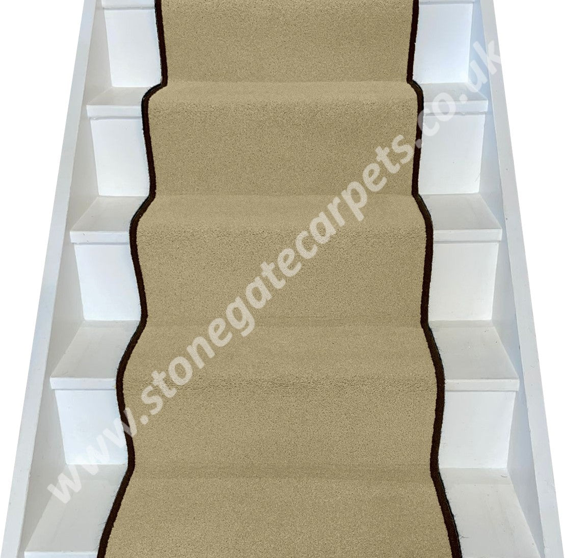Brintons Carpets Bell Twist Thatch Plain Stair Runner (Per Linear Metre)