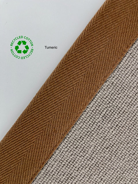 Taped Edging - Herringbone - Turmeric