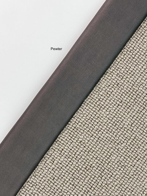 Taped Edging - Metallic (Faux Leather) - Pewter