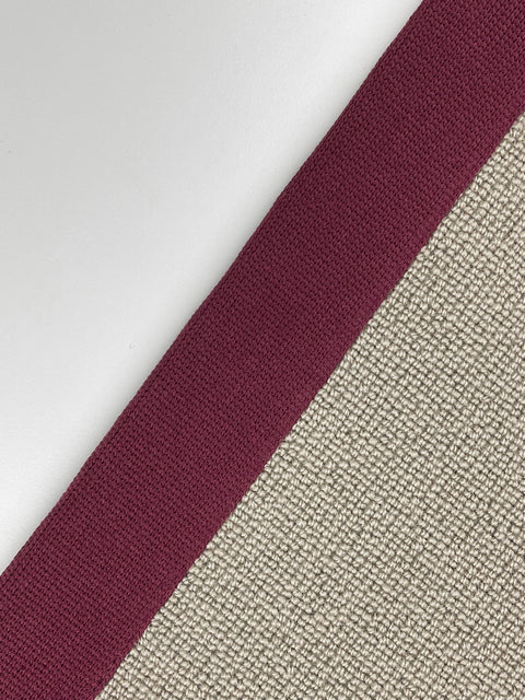 Taped Edging - Stocksfield Plain - Burgundy