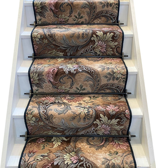 Ulster Carpets Glenmoy Vivaldi Stair Runner with choice of adding bespoke border or overlocking colour (Per Linear Metre)