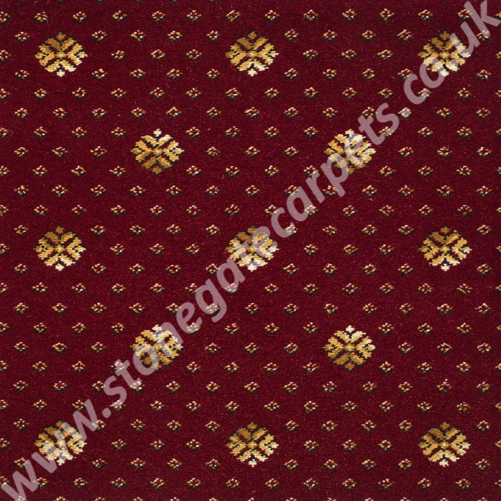 Brintons Carpets Royal Marquis Collection Burgundy Red Flake 1/50345
