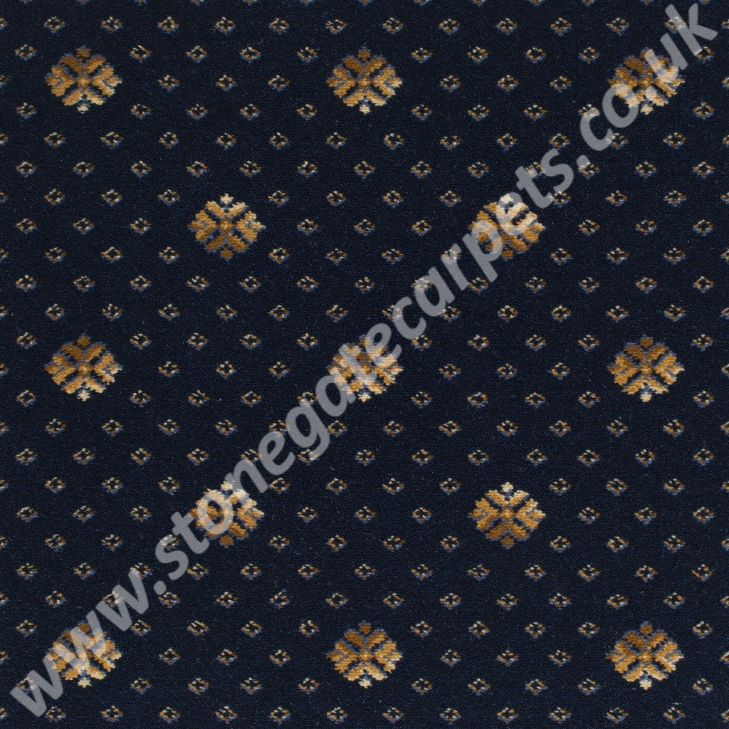 Brintons Carpets Royal Marquis Collection French Navy Flake 3/50345