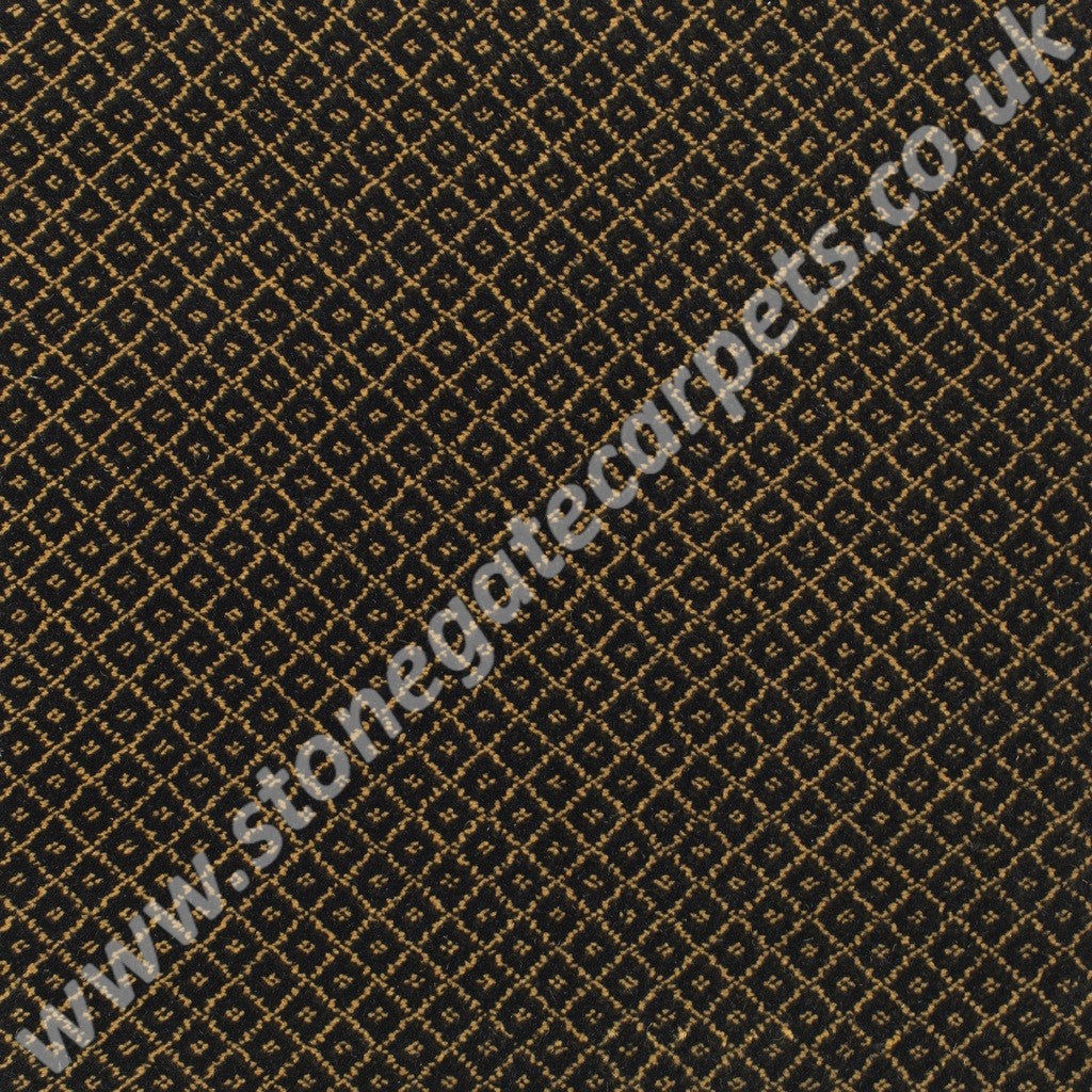 Brintons Carpets Royal Marquis Collection Intense Black Trellis 9/50348