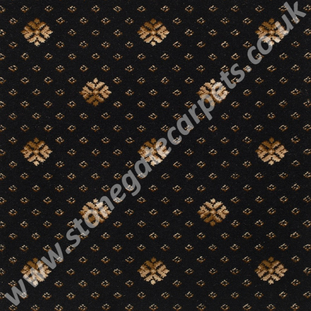 Brintons Carpets Royal Marquis Collection Intense Black Flake 9/50345