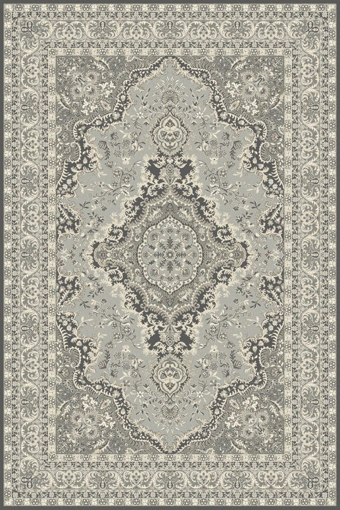 Agnella Rugs Isfahan ALMAS Graphite - 50/50 British/New Zealand Wool - Free Delivery