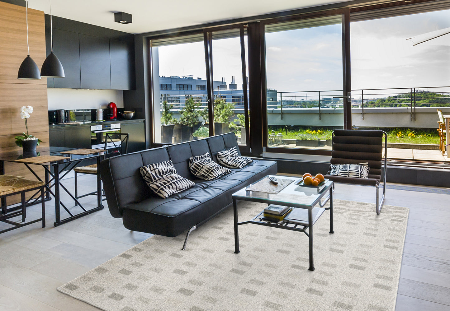 Agnella Rugs Noble AMORE Light Grey - 100% Undyed British Wool - Free Delivery