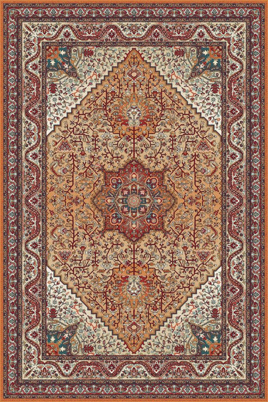 Agnella Rugs Isfahan ARETUZA Dark Red - 50/50 British/New Zealand Wool - Free Delivery