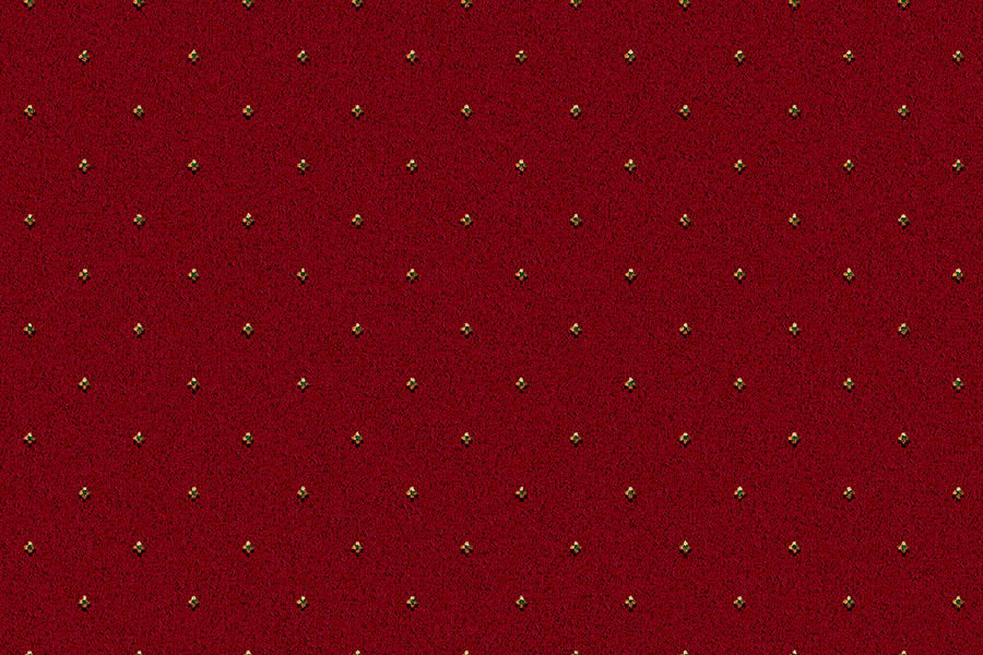 Ulster Carpets Athenia Pindot Red 10/2572 (Please Call for per M² Cost)