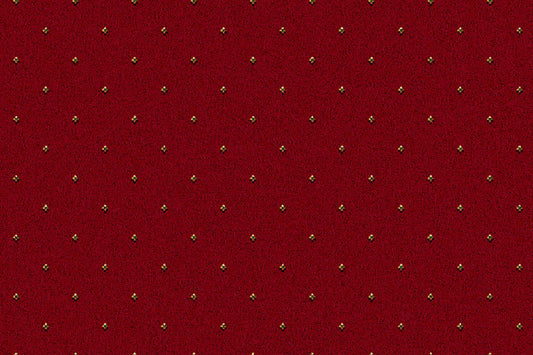 Ulster Carpets Athenia Pindot Red 10/2572 (Please Call for per M² Cost)