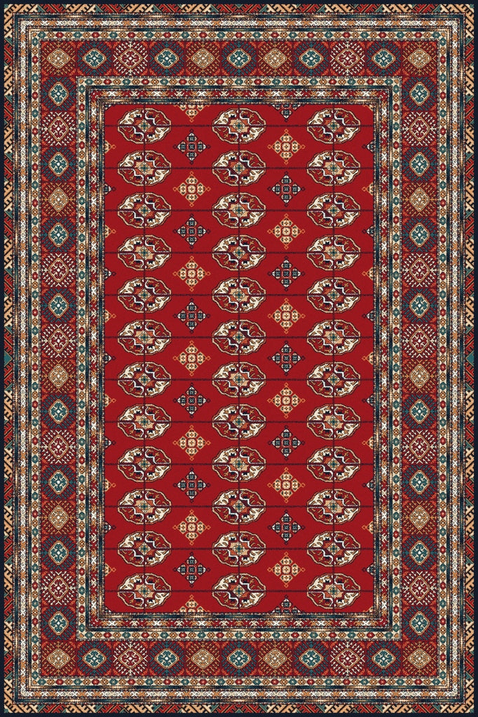 Agnella Rugs Isfahan BUCHARA Dark Red - 50/50 British/New Zealand Wool - Free Delivery