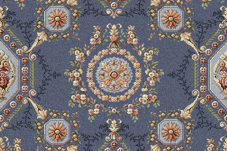 Ulster Carpets Glendun Blue Lorenzo 5/2380 (Please Call for per M² Cost)