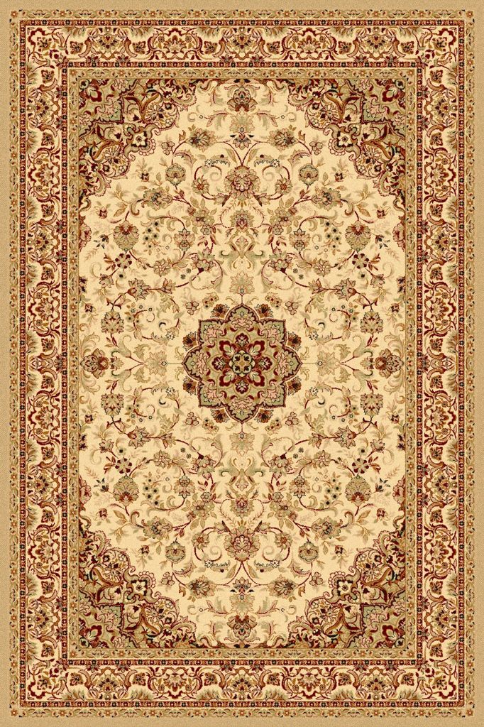 Agnella Rugs Isfahan DAMO Cream - 100% New Zealand Wool - Free Delivery