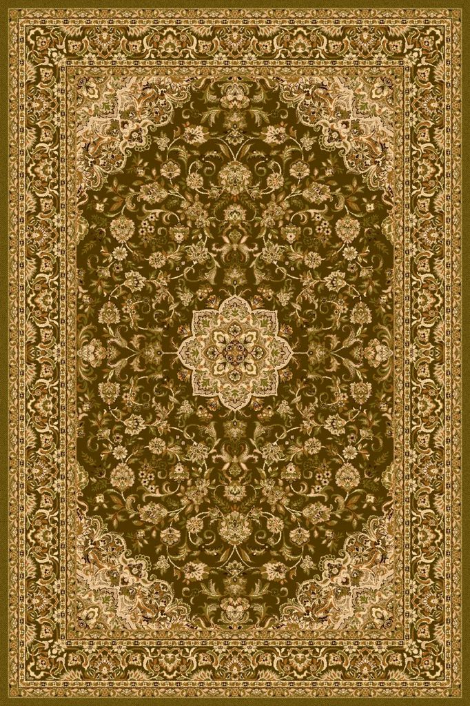 Agnella Rugs Isfahan DAMO Olive - 100% New Zealand Wool - Free Delivery