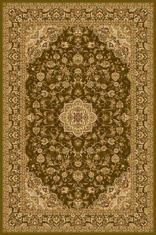 Agnella Rugs Isfahan DAMO Olive - 100% New Zealand Wool - Free Delivery