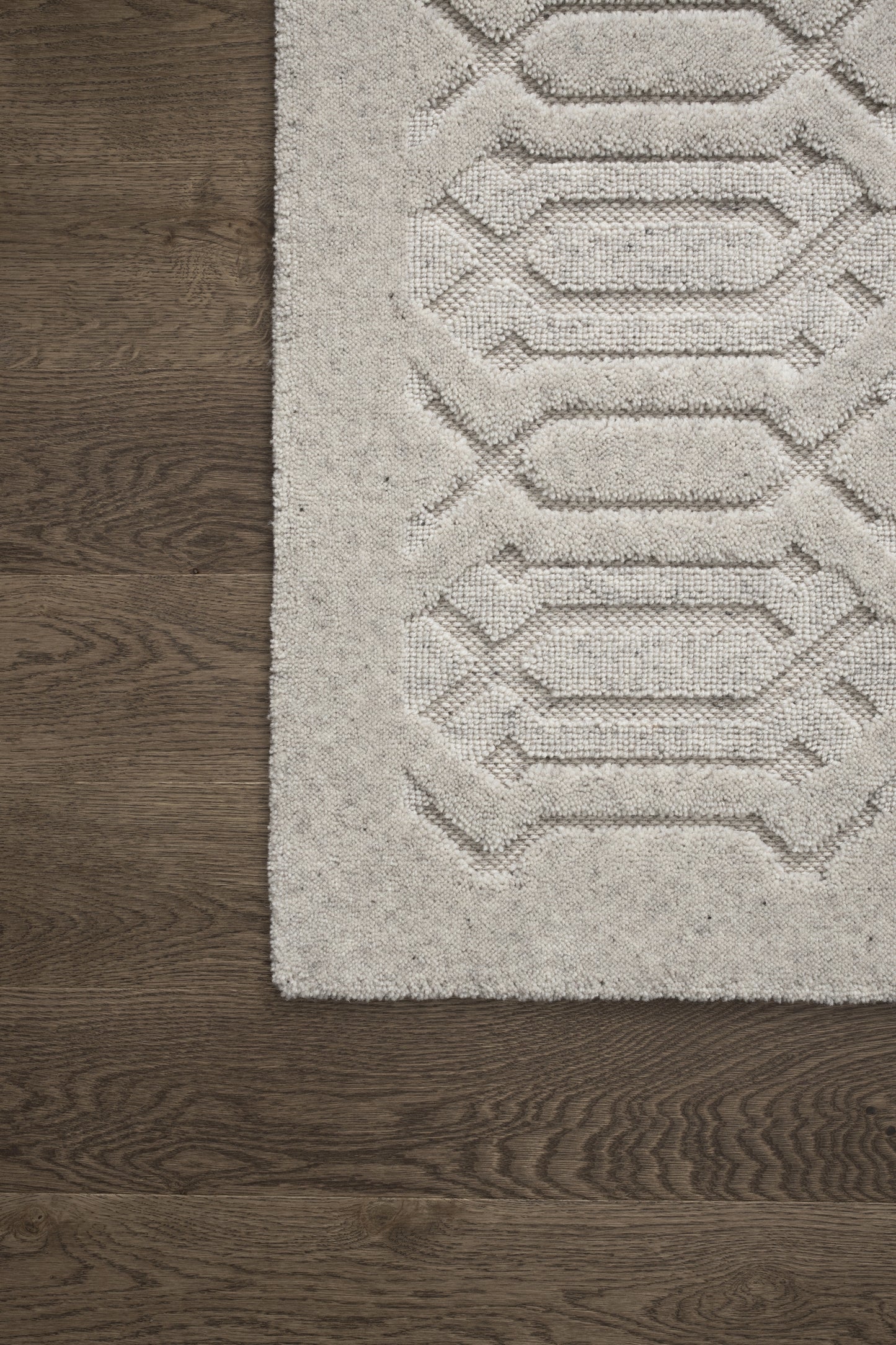 Agnella Rugs Noble DIVE Light Grey - 100% Undyed British Wool - Free Delivery
