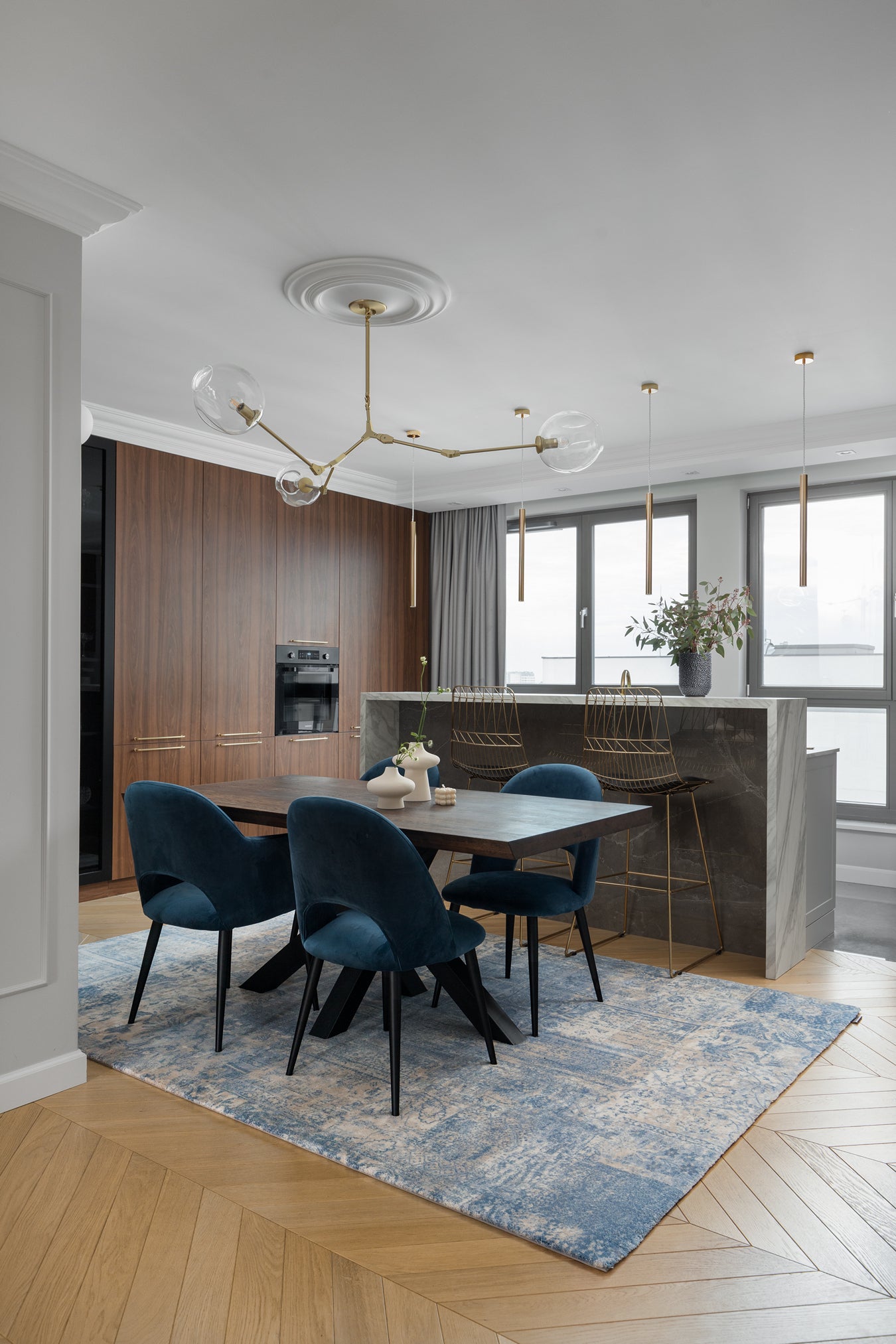 Agnella Rugs Calisia EDDIE Light Blue - 100% New Zealand Wool - Free Delivery