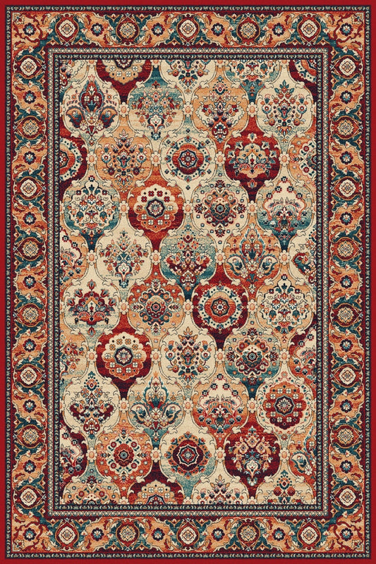 Agnella Rugs Isfahan FORENZA Dark Red - 100% New Zealand Wool - Free Delivery