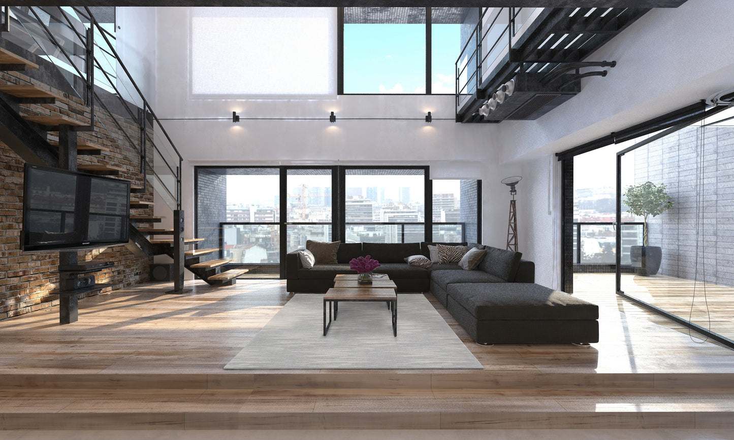 Agnella Rugs Agnus FRANCIS Silver - 100% New Zealand Wool - Free Delivery