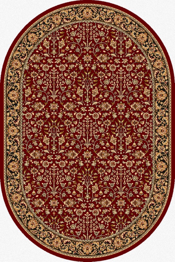 Agnella Rugs Isfahan ITAMAR Ruby Oval - 100% New Zealand Wool - Free Delivery