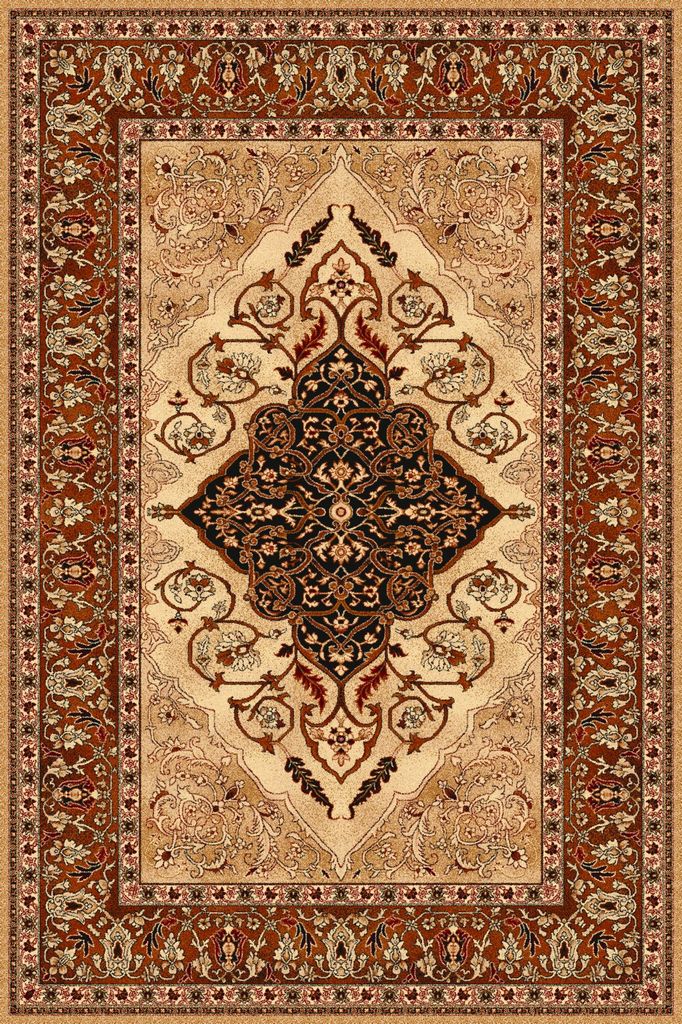 Agnella Rugs Isfahan LEYLA Amber - 100% New Zealand Wool - Free Delivery