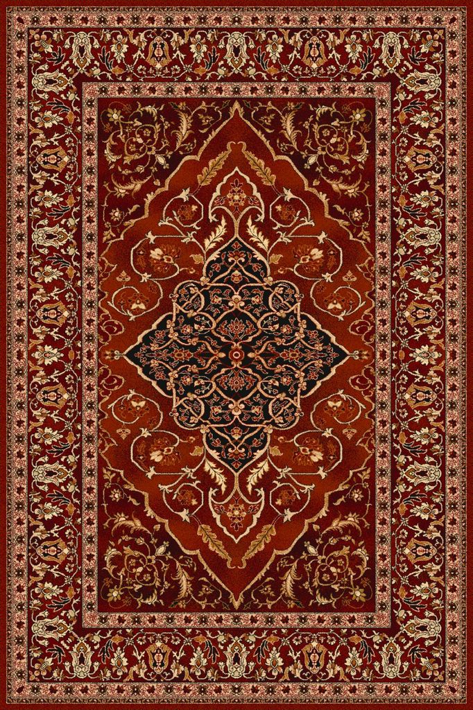 Agnella Rugs Isfahan LEYLA Ruby - 100% New Zealand Wool - Free Delivery