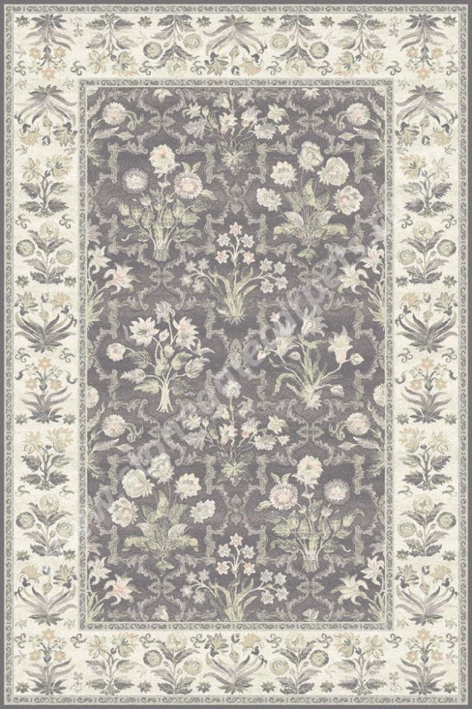 Agnella Rugs Isfahan OLANDIA Anthracite - 100% New Zealand Wool - Free Delivery