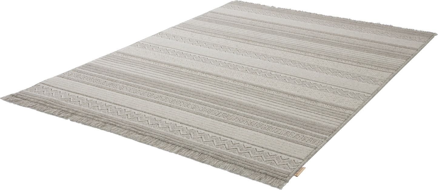 Agnella Rugs Noble ONI Light Grey - 100% Undyed British Wool - Free Delivery
