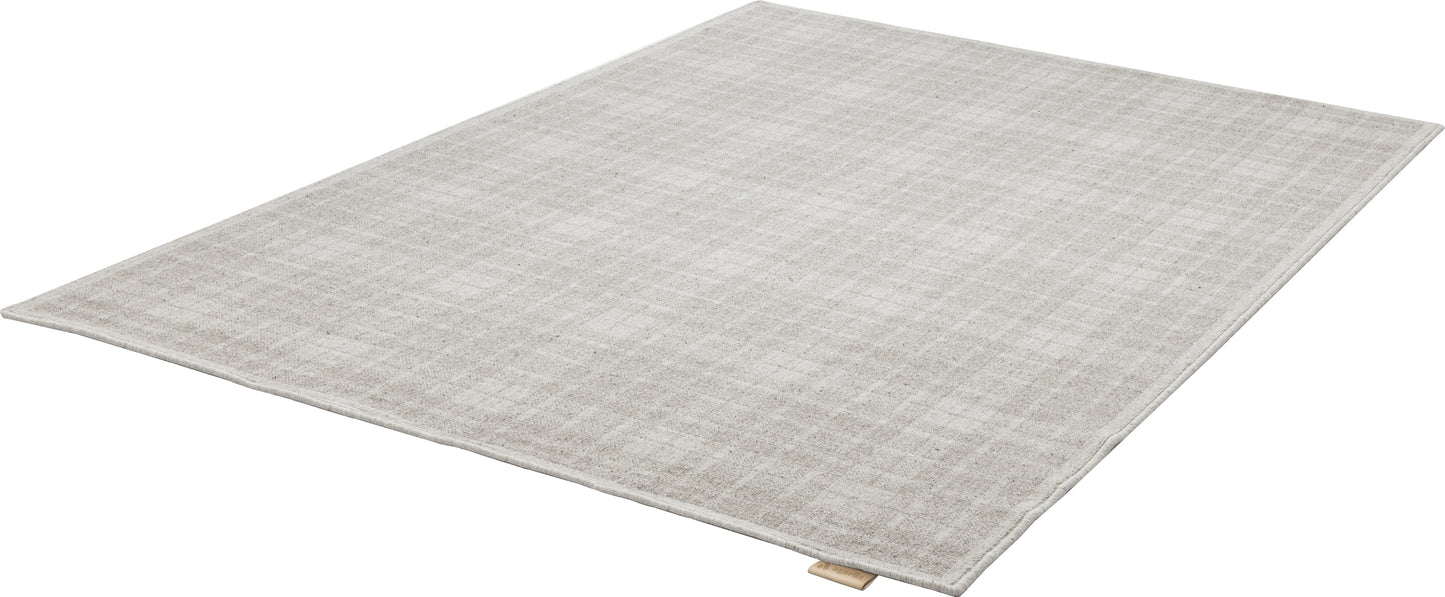Agnella Rugs Noble PANO Light Grey - 100% Undyed British Wool - Free Delivery