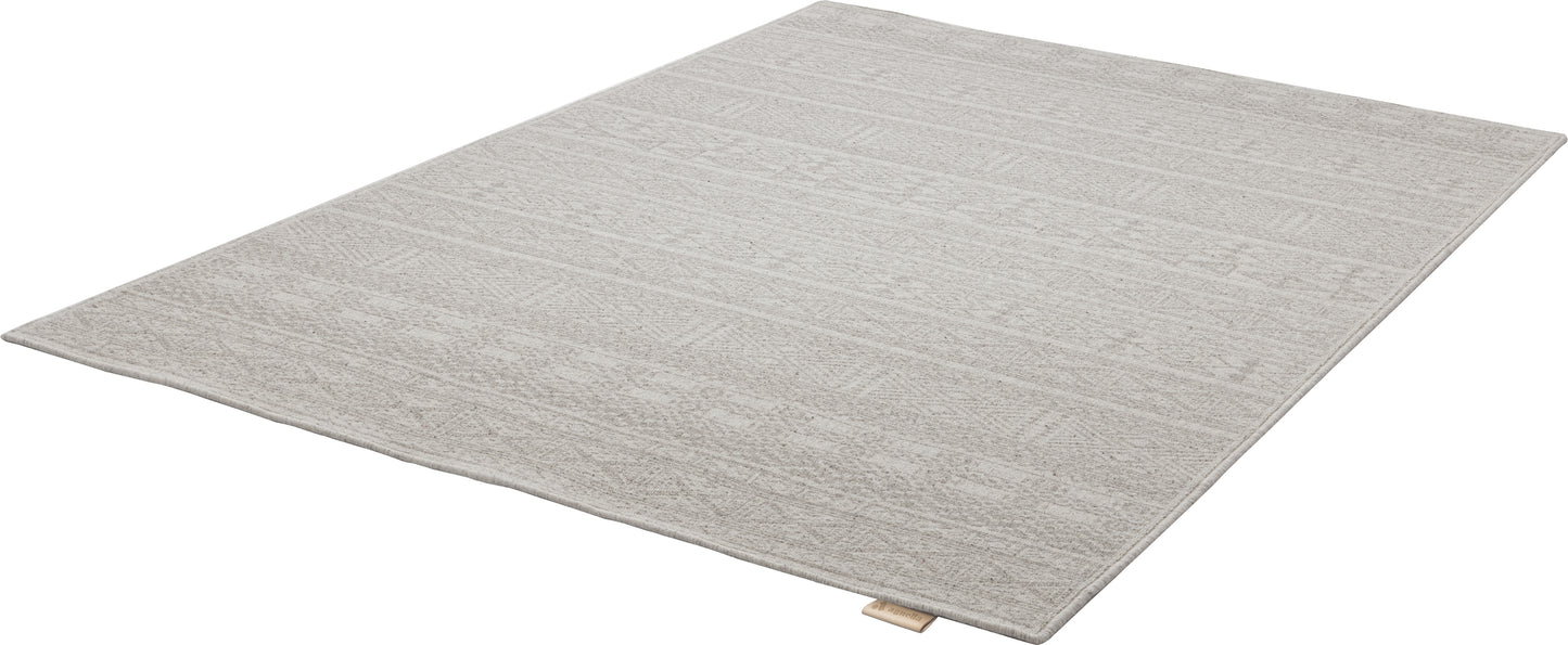 Agnella Rugs Noble PERA Light Grey - 100% Undyed British Wool - Free Delivery