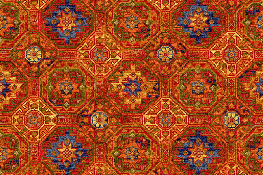 Ulster Carpets Glenavy Red Persian 21/2133 (Please Call for per M² Cost)